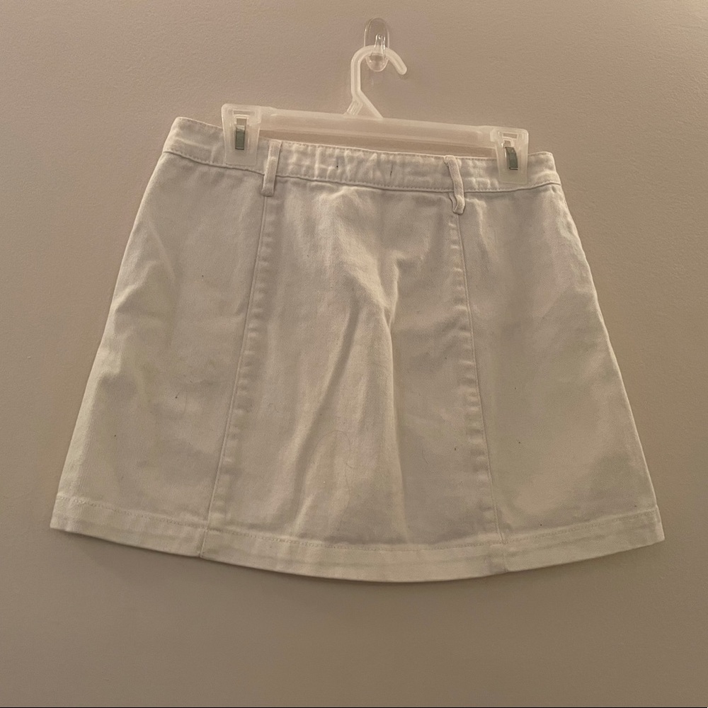 White Denim Skirt - Picture 3 of 3